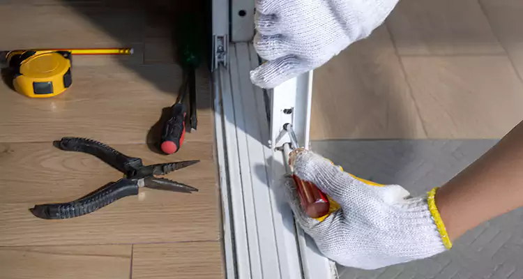 Backyard Sliding Door Track Repair in Tamiami, FL